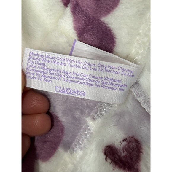 Joyspun Womens Plus Size White Purple Lounge Pants with Heart Print SZ XXL - Picture 7 of 9